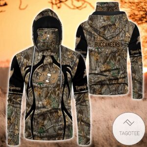 Tampa Bay Buccaneers Camouflage Pattern Mask Gaiter Hoodie