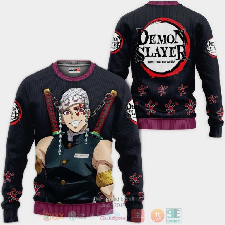 Tengen-Uzui-Kimetsu-Anime-3D-Hoodie-Bomber-Jacket-2
