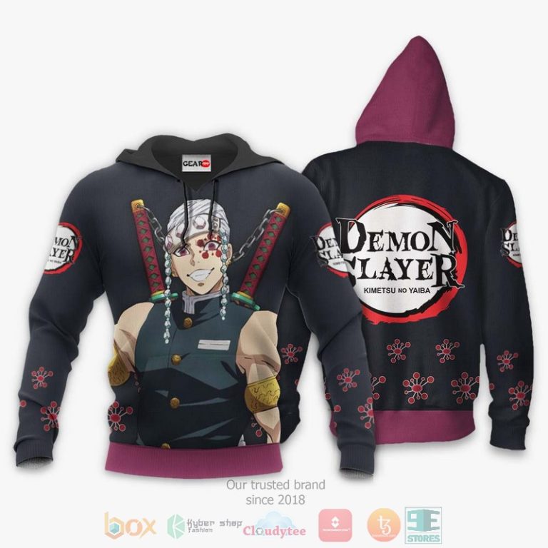 Tengen-Uzui-Kimetsu-Anime-3D-Hoodie-Bomber-Jacket-3