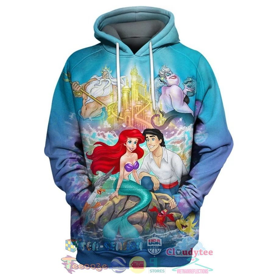 The Little Mermaid Cartoon 3D Hoodie The Little Mermaid Cartoon 3D Hoodie