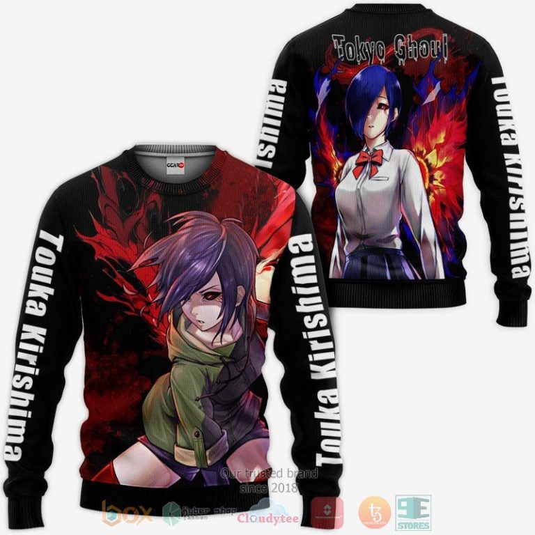 Tokyo-Ghoul-Touka-Kirishima-Anime-3D-Hoodie-Bomber-Jacket-2