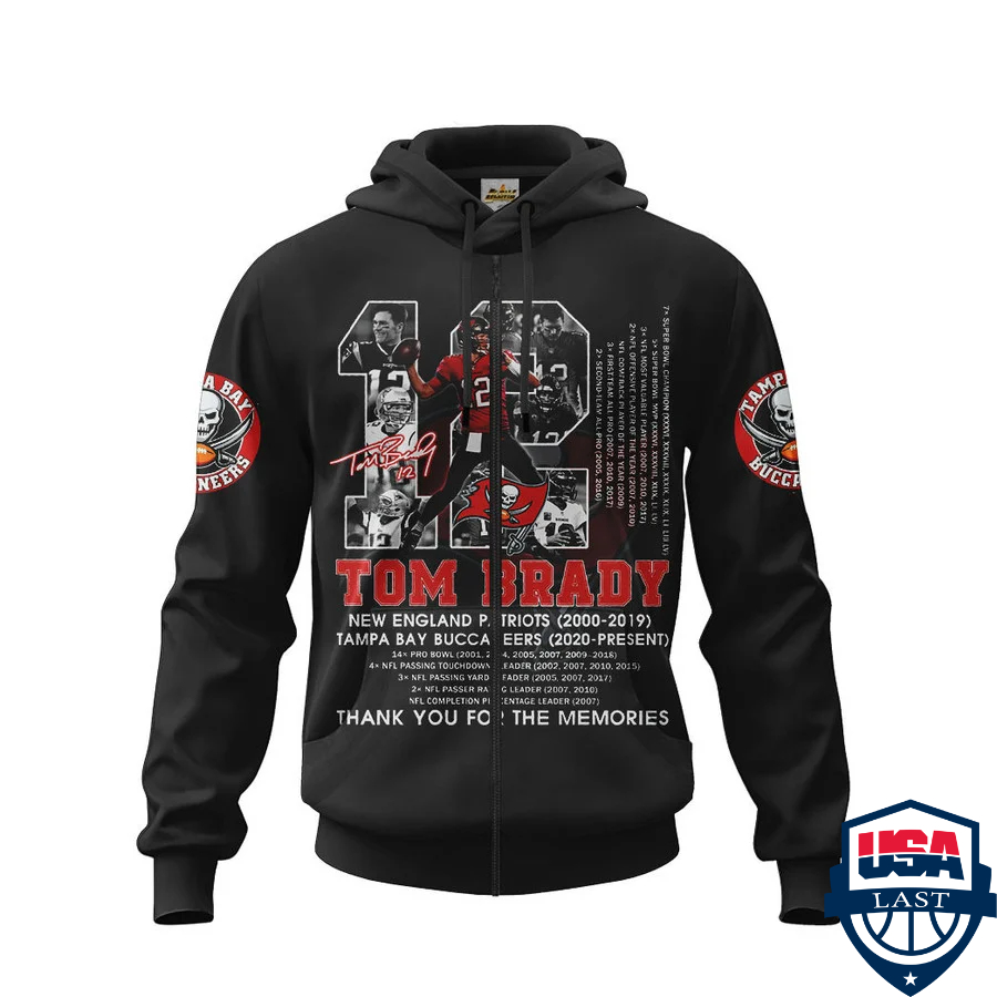 Tom Brady 12 Tampa Bay Buccaneers Thank You For The Memories 3D Hoodie Apparel- Saleoff Tom Brady 12 Tampa Bay Buccaneers Thank You For The Memories 3D Hoodie Apparel- Saleoff