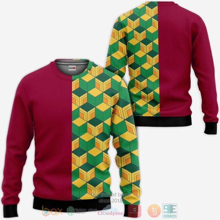 Tomioka-Giyuu-Uniform-Anime-Kimetsu-3D-Hoodie-Bomber-Jacket-2