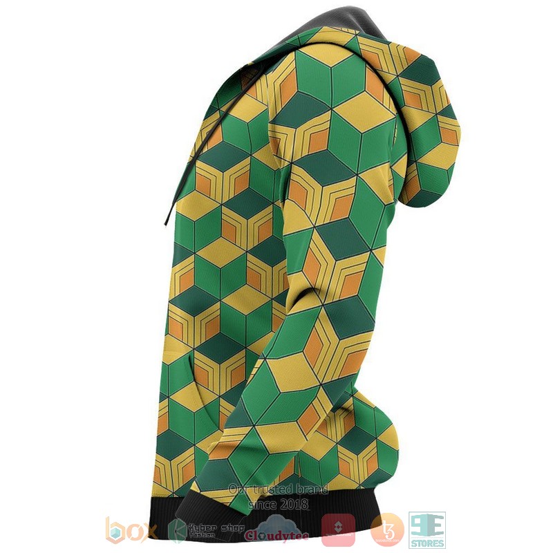 Tomioka Giyuu Uniform Anime Kimetsu 3D Hoodie Tomioka Giyuu Uniform Anime Kimetsu 3D Hoodie