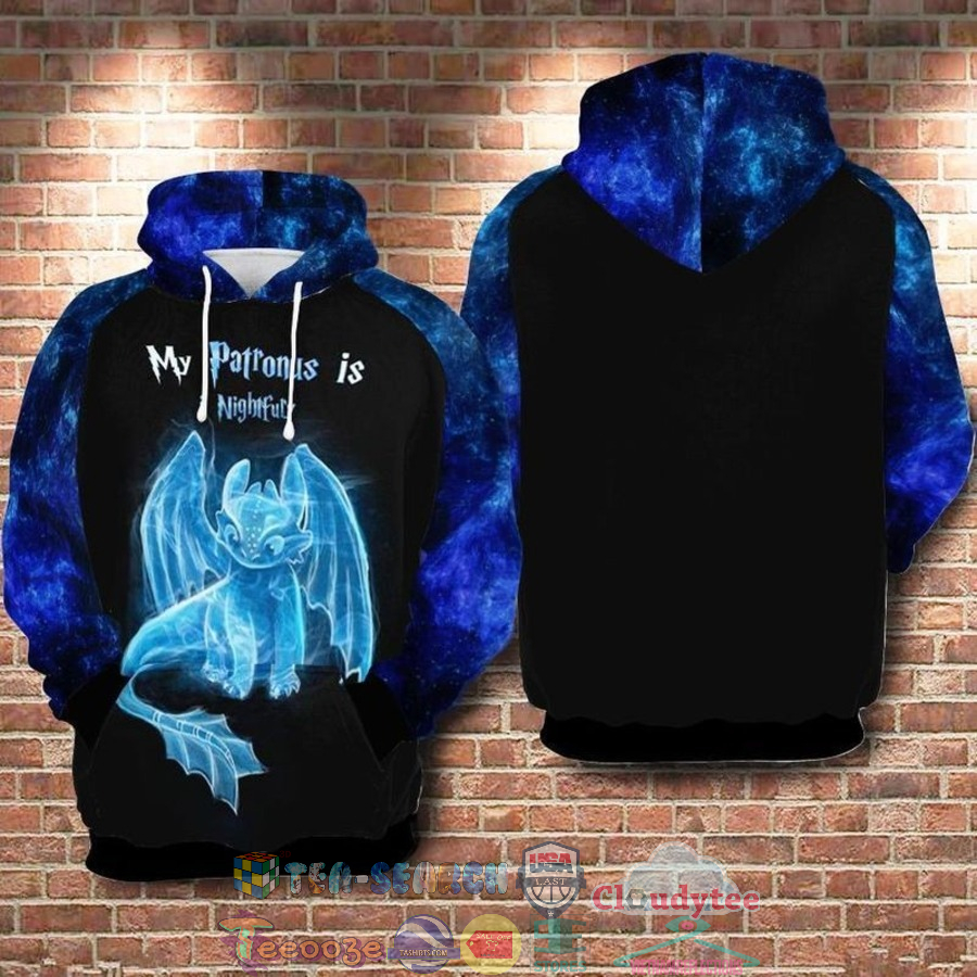 Toothless My Patronus Is Nightfury 3D Hoodie Toothless My Patronus Is Nightfury 3D Hoodie