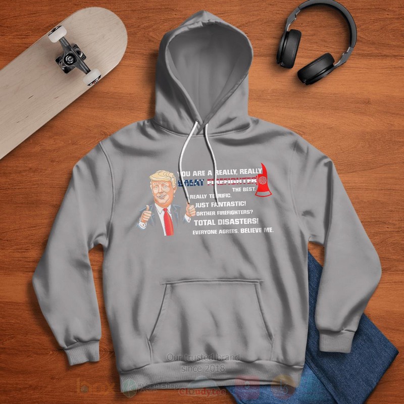 Trump Firefighter Hoodie Trump Firefighter Hoodie