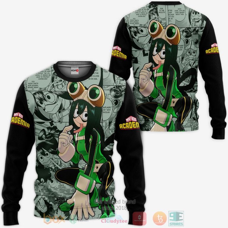 Tsuyu-Asui-My-Hero-Academia-Anime-Manga-Style-3D-Hoodie-Bomber-Jacket-2