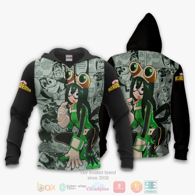 Tsuyu-Asui-My-Hero-Academia-Anime-Manga-Style-3D-Hoodie-Bomber-Jacket-3