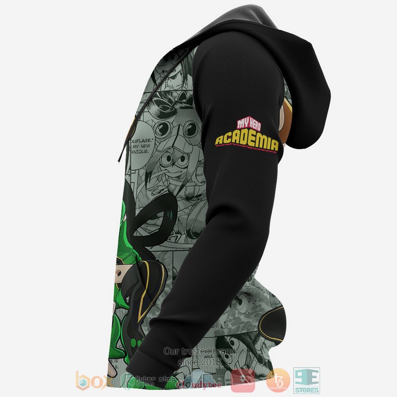 Tsuyu Asui My Hero Academia Anime Manga Style 3D Hoodie Tsuyu Asui My Hero Academia Anime Manga Style 3D Hoodie