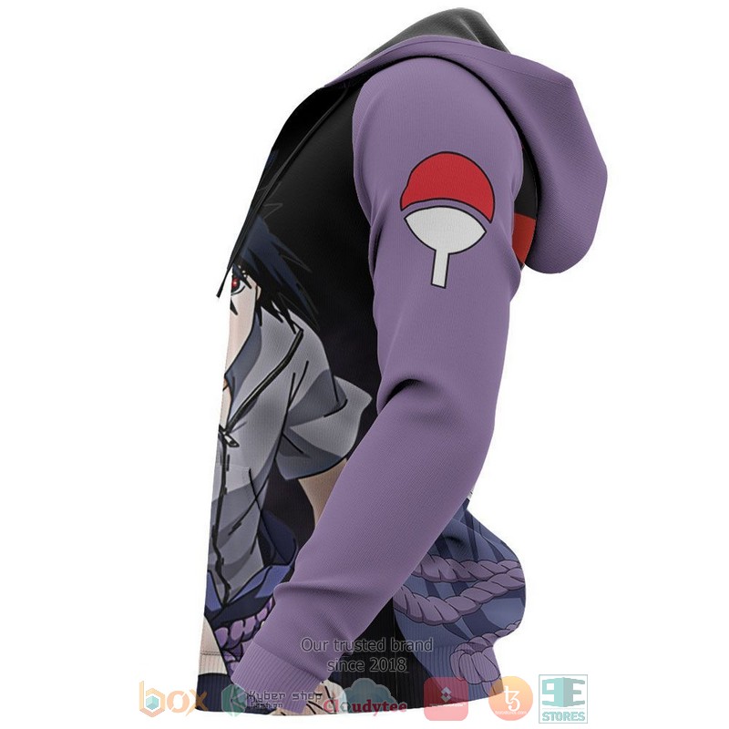 Uchiha Sasuke Sharingan Eyes Anime 3D Hoodie Uchiha Sasuke Sharingan Eyes Anime 3D Hoodie