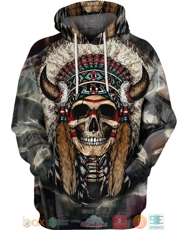 Unique-Native-Skull-3D-Hoodie-1