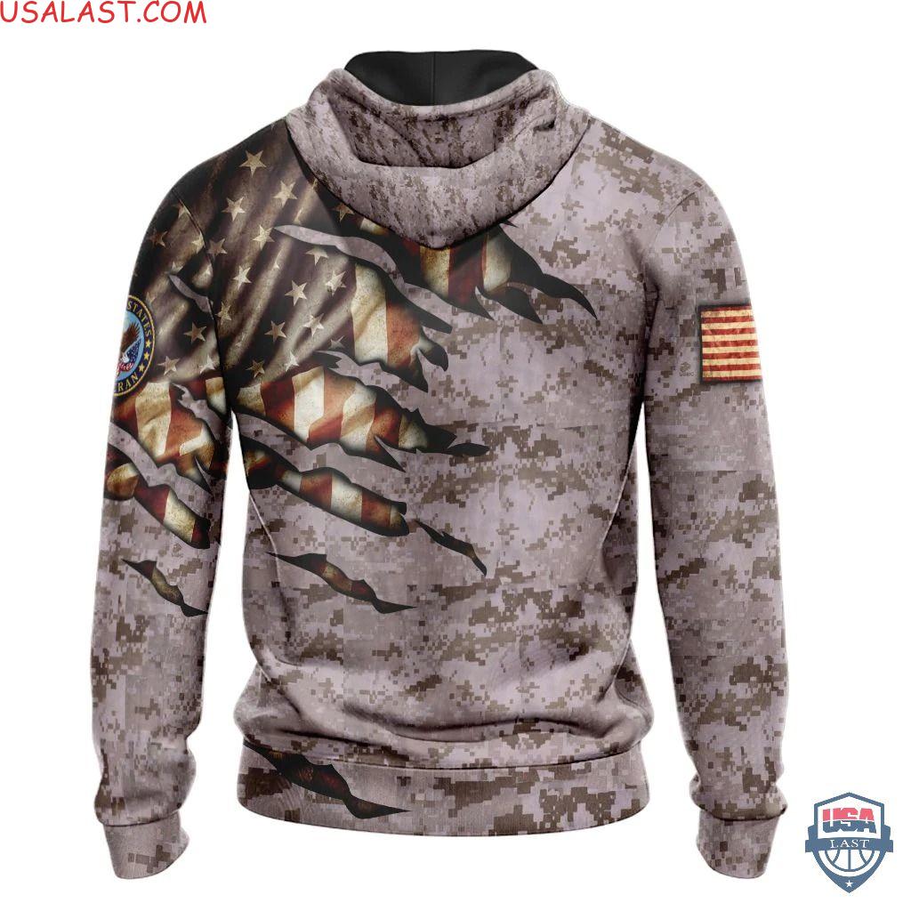 Us Veteran Grey Camo 3D Shirt And Hoodie Us Veteran Grey Camo 3D Shirt And Hoodie