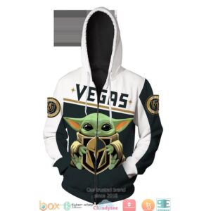Vegas Golden Knights Baby Yoda 3D Full All Over Print Shirt