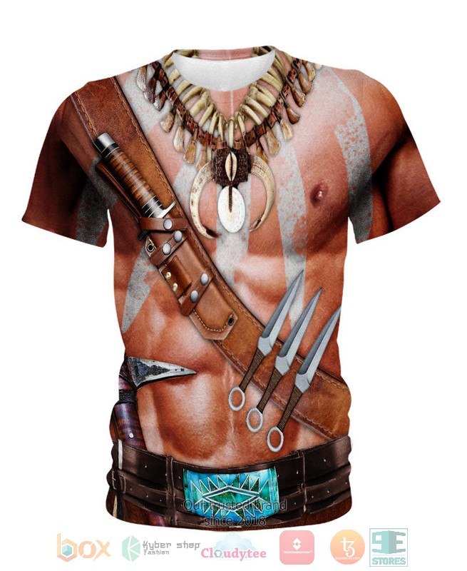 Warrior Skin Native Ameican 3D Shirt Warrior Skin Native Ameican 3D Shirt