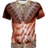 Warrior Style Native Ameican Bison Skull 3D Shirt
