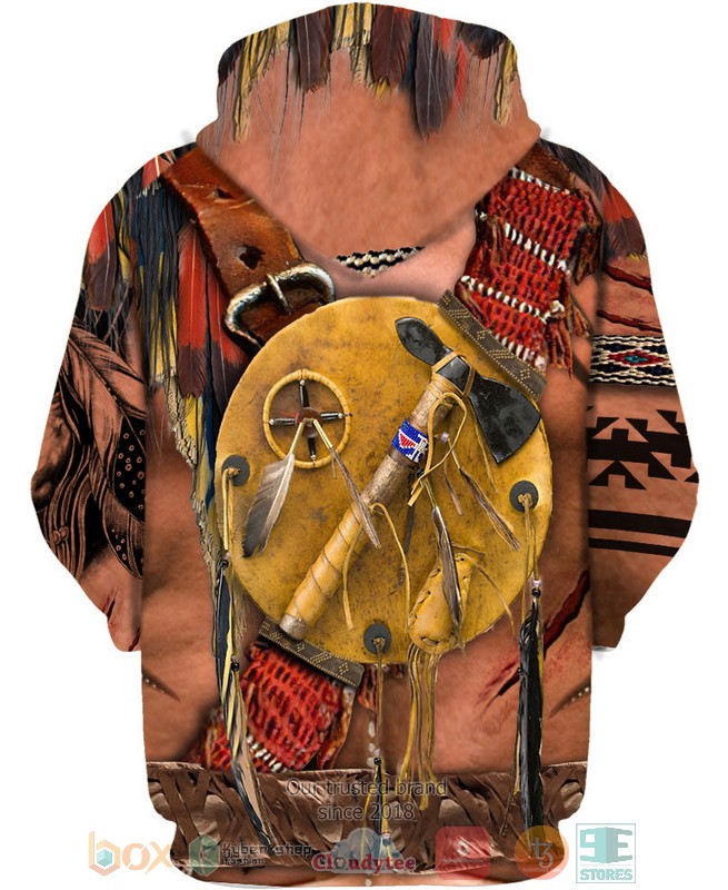 Warrior-Style-Native-Ameican-Red-Skin-3D-Shirt-Hoodie-2