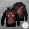 Washington Football Team Lava Skull Hoodie