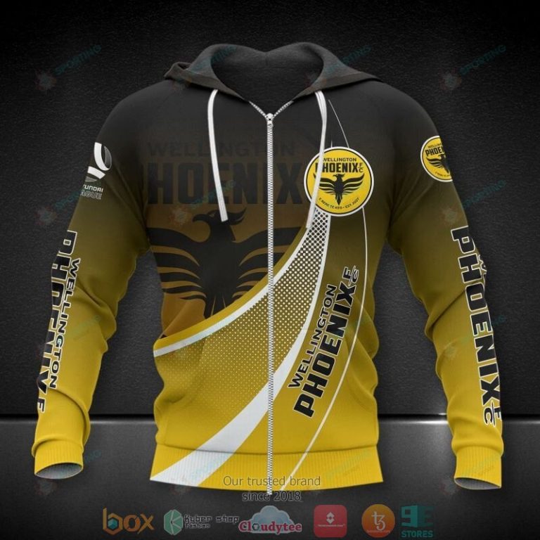 Wellington-Phoenix-Fc-Black-Yellow-3D-Hoodie-Shirt-3