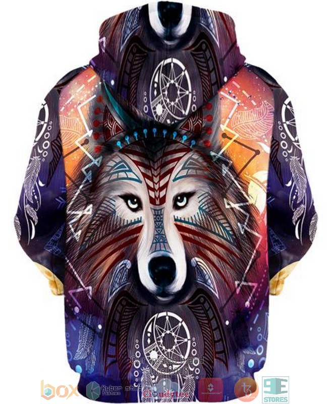Wolf-Native-3D-Shirt-Hoodie-3