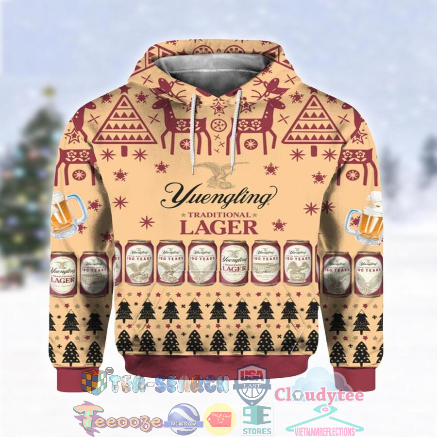 Yuengling Lager Beer Ugly Hoodie 3D Yuengling Lager Beer Ugly Hoodie 3D