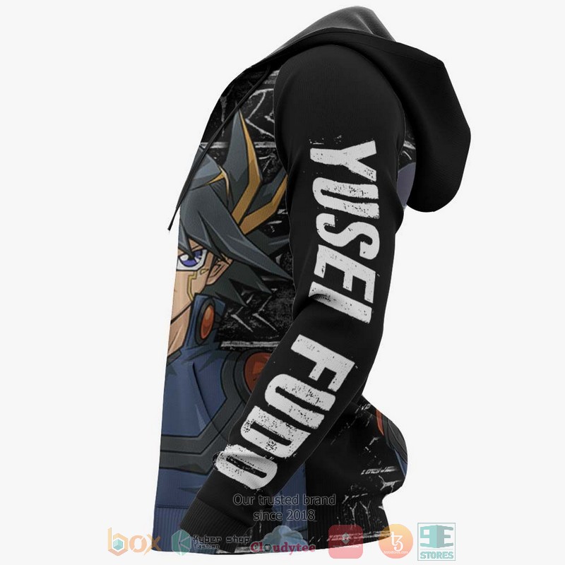 Yusei Fudo Yugioh Anime 3D Hoodie Yusei Fudo Yugioh Anime 3D Hoodie