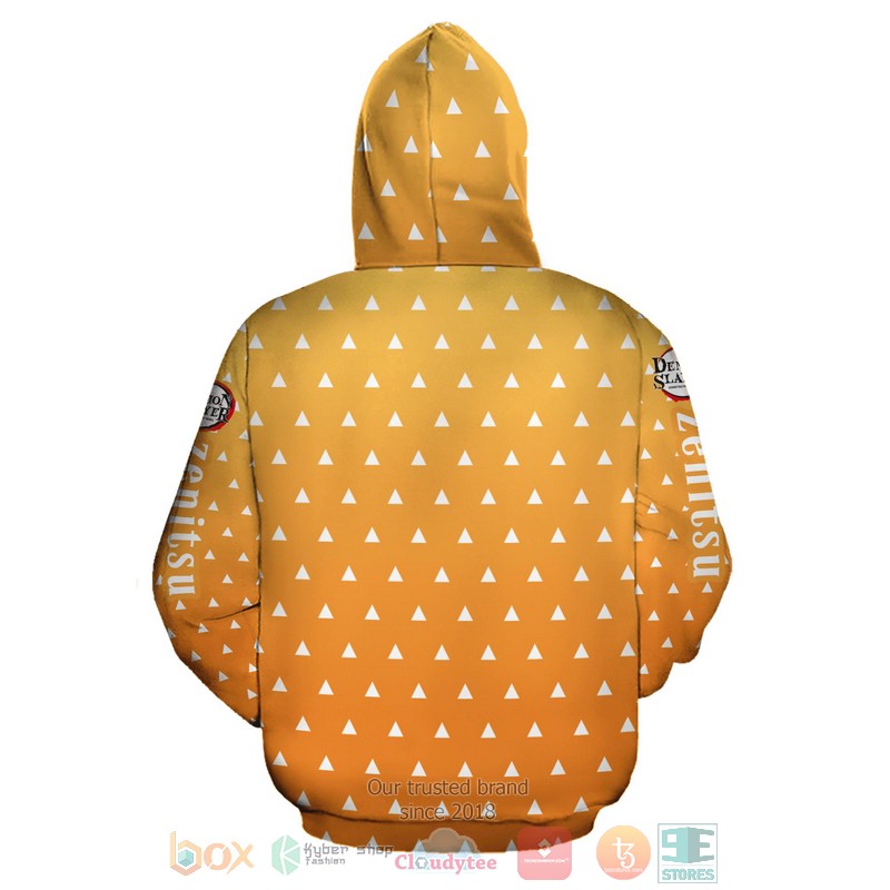 Zenitsu Kimetsus Costume Anime 3D Hoodie Zenitsu Kimetsus Costume Anime 3D Hoodie