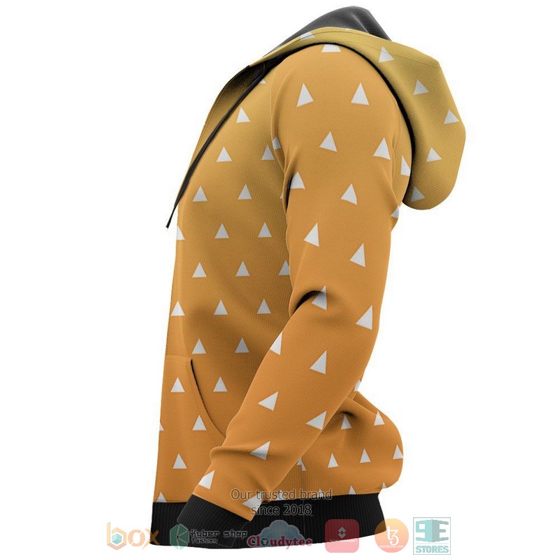 Zenitsu Uniform Anime Kimetsu 3D Hoodie Zenitsu Uniform Anime Kimetsu 3D Hoodie